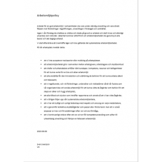 Arbetsmiljöpolicy